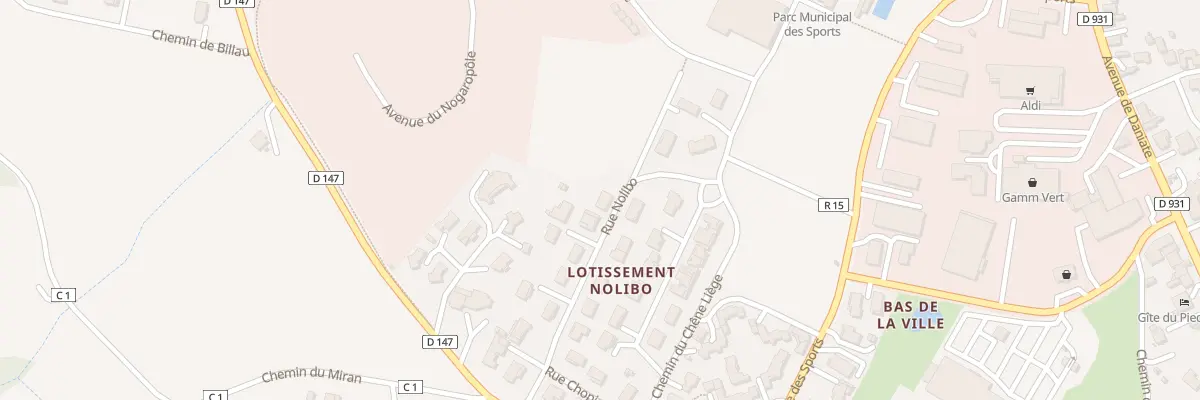 Plan du 15 Rue Nolibo à Nogaro