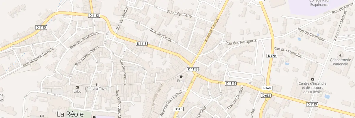 Plan du 12 Rue Gambetta à La Réole