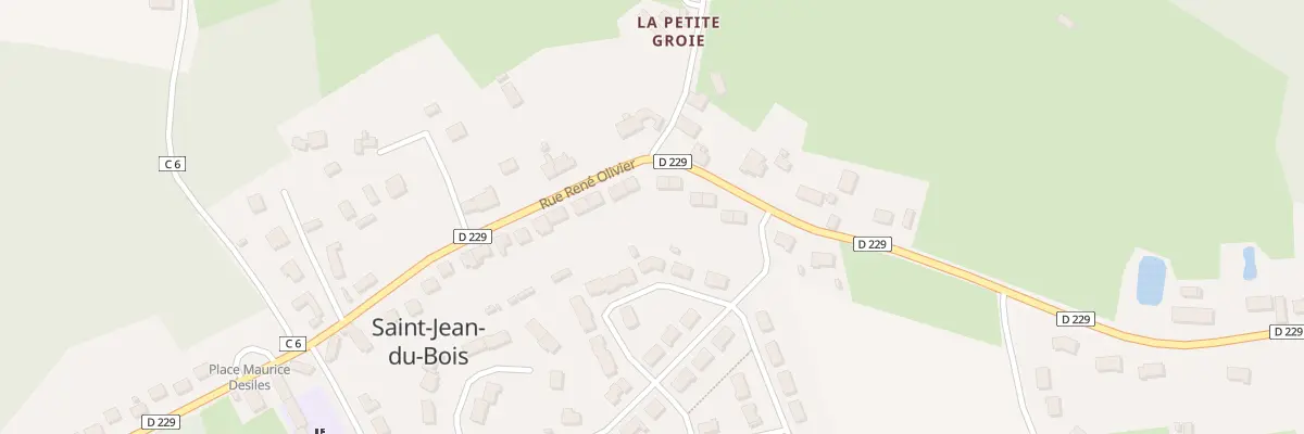 Plan du 14 Rue René Olivier à Saint-Jean-du-Bois