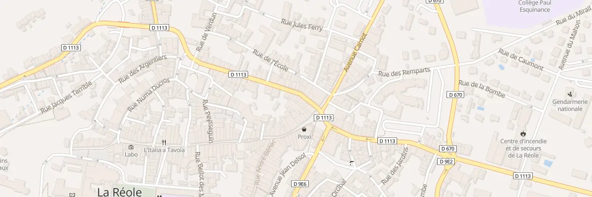 Plan du 14 Rue Gambetta à La Réole