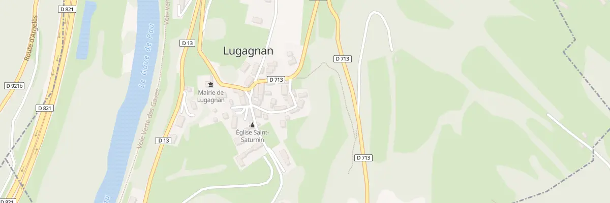 Plan du 8 Che de la Castagnére à Lugagnan