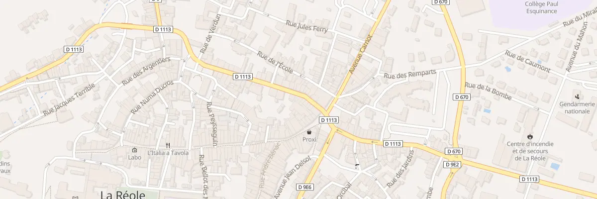 Plan du 16 Rue Gambetta à La Réole