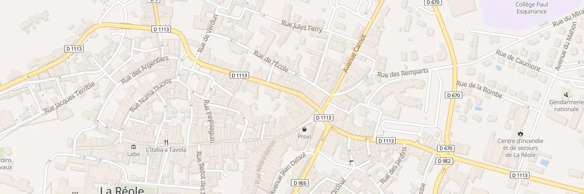 Plan du 18 Rue Gambetta à La Réole