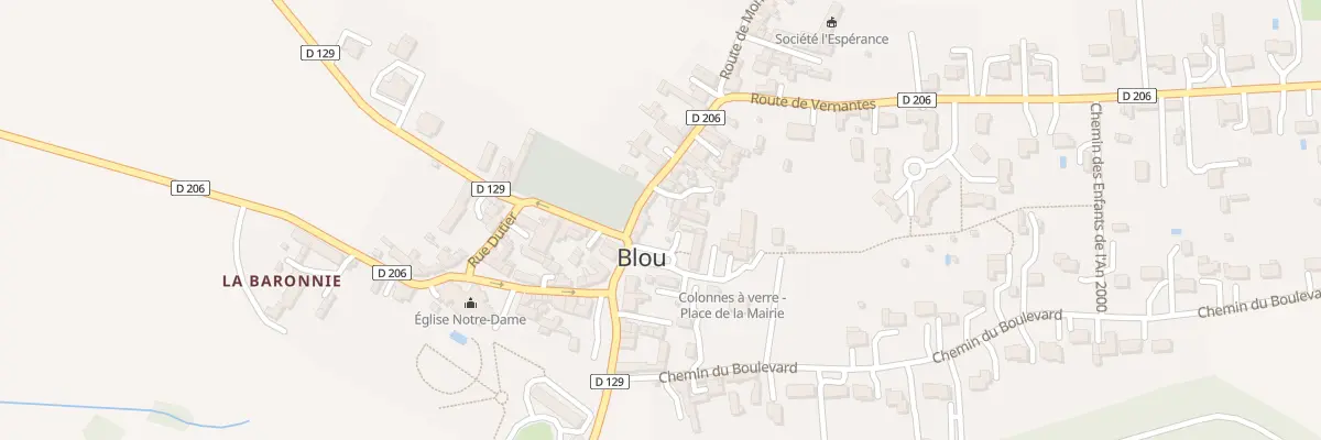 Plan du 6 Rue Centrale à Blou