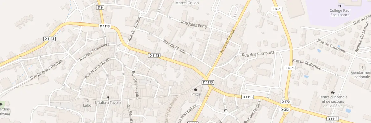 Plan du 21 Rue Gambetta à La Réole