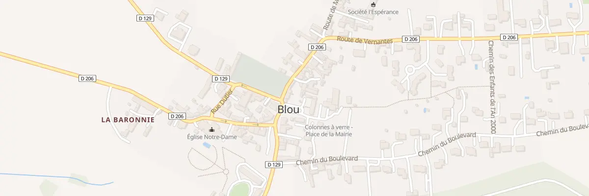 Plan du 2 Rue Centrale à Blou