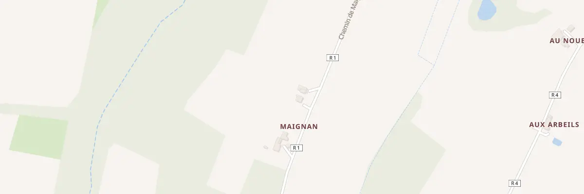 Plan du 81 Che de Maignan à Ayzieu