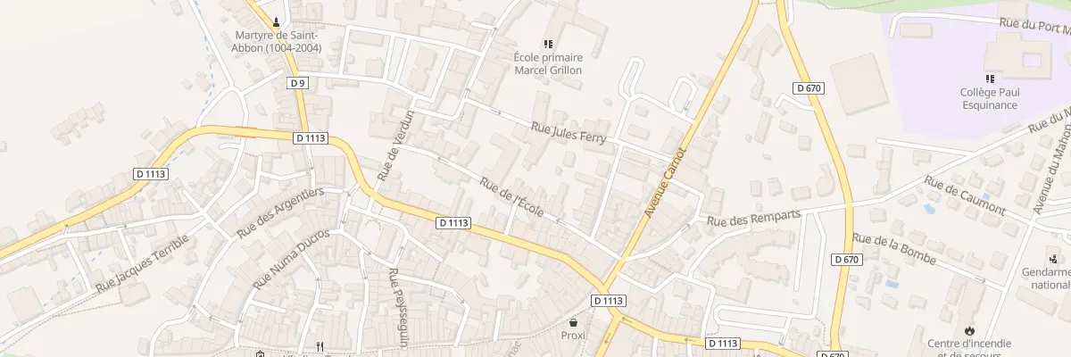 Plan du 25 Rue de l’École à La Réole