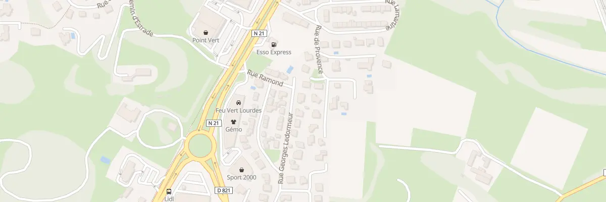 Plan du 3 Rue Ledormeur à Lourdes