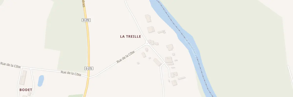 Plan du 6 Rue de la Cote à La Barde