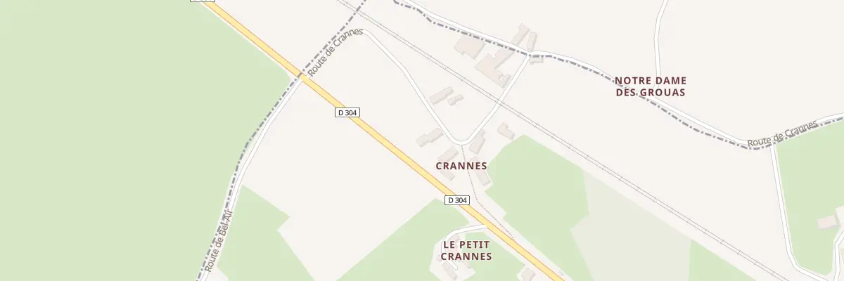 Plan du 9 Rte de Crannes à Conlie