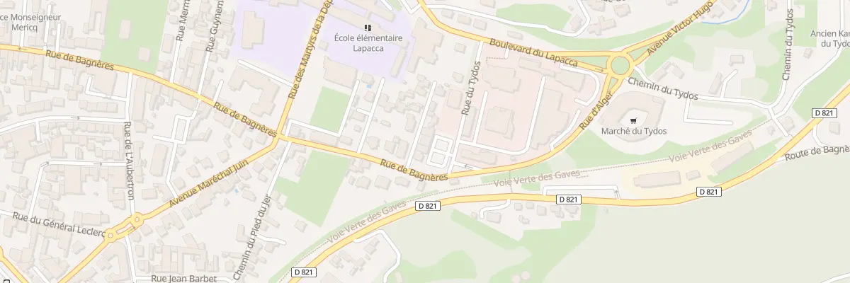 Plan du 4 Imp de la Ciergerie à Lourdes