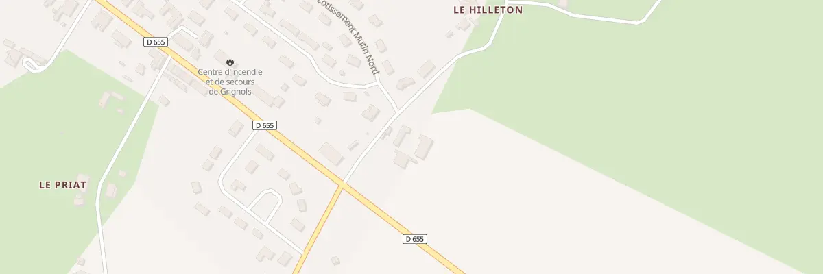 Plan du 845 Rte de Flaujacq à Grignols