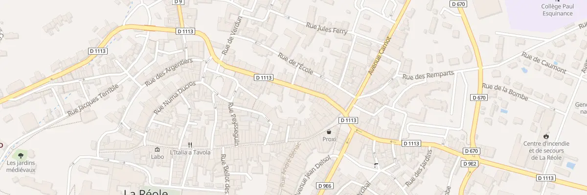 Plan du 28 Rue Gambetta à La Réole