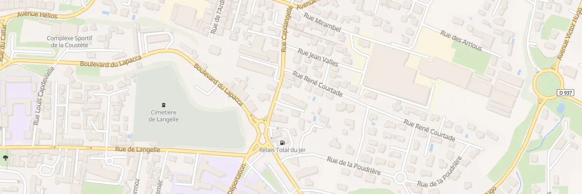 Plan du 10 Rue Capdangelle à Lourdes