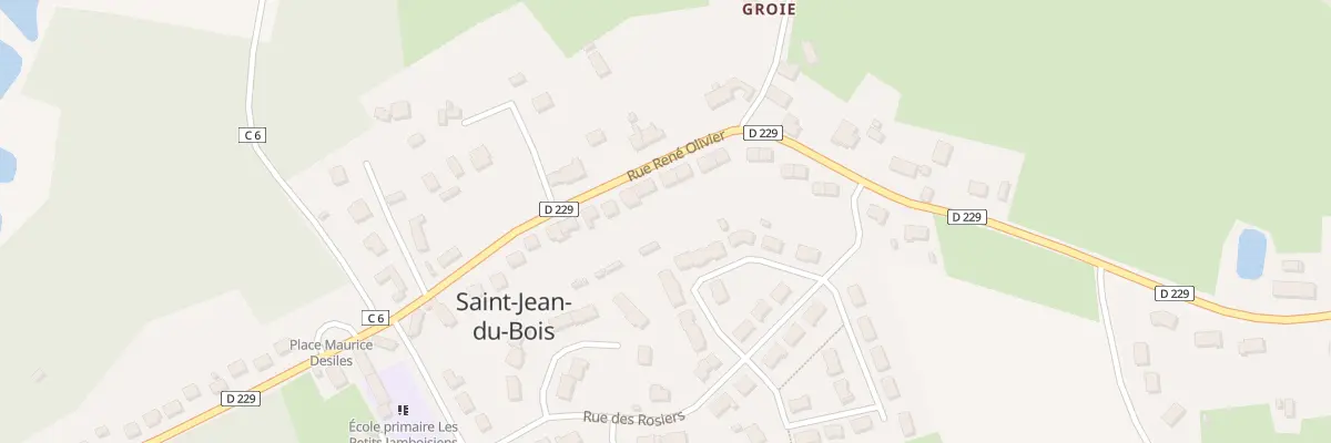 Plan du 10 Rue René Olivier à Saint-Jean-du-Bois