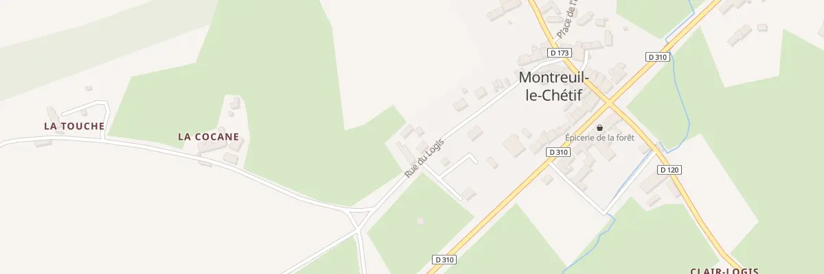 Plan du 14 Rue du Logis à Montreuil-le-Chétif
