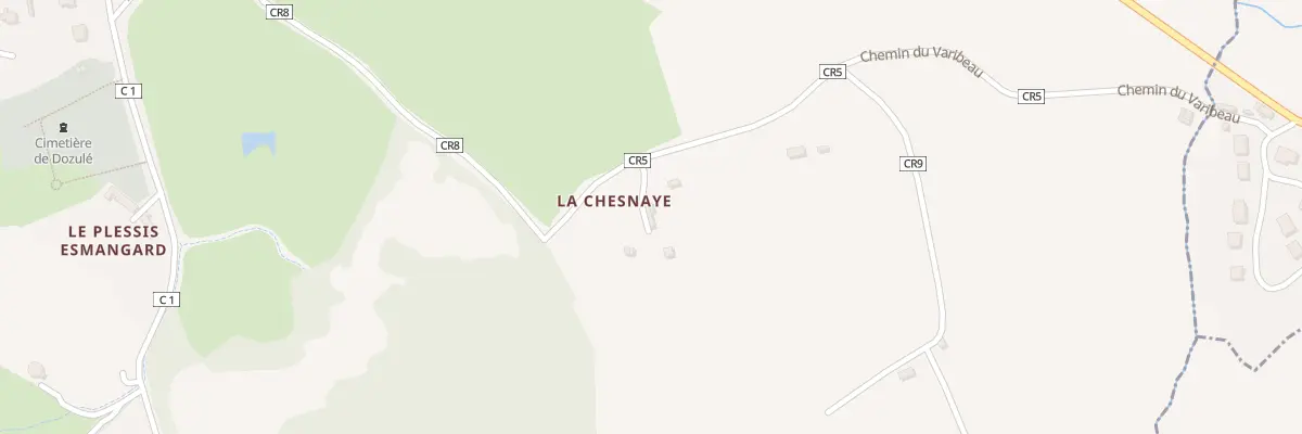 Plan du 5413 La Chesnaye à Dozulé