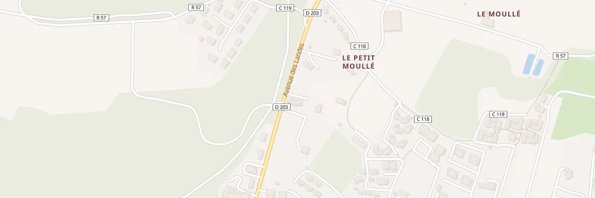 Plan du 236 Av des Landes à Cazaubon