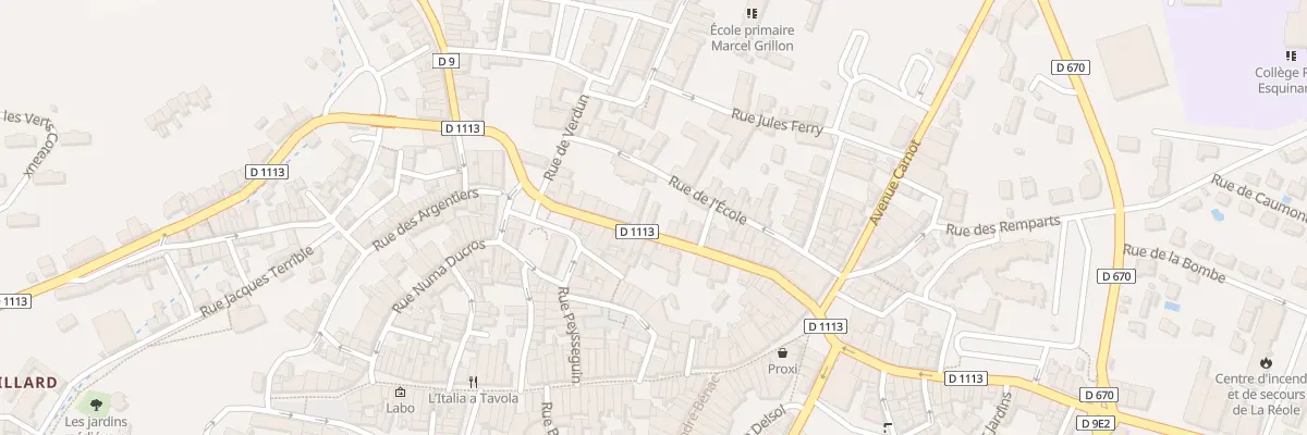 Plan du 39 Rue Gambetta à La Réole