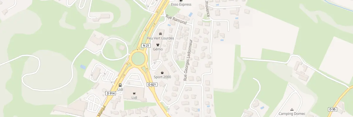 Plan du 15 Rue Cte Henri Russel à Lourdes