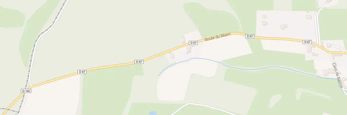 Plan du 47 Rte de Montpezat et du Bearn à Lascazères