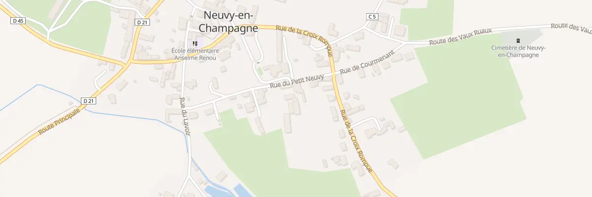 Plan du 3 Rue du Petit Neuvy à Bernay-Neuvy-en-Champagne