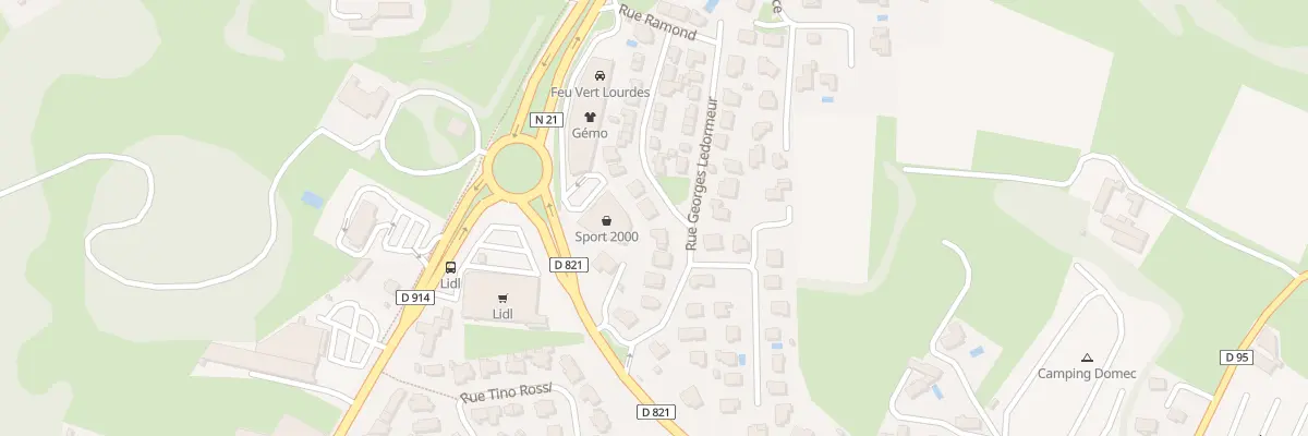 Plan du 26 Rue Cte Henri Russel à Lourdes