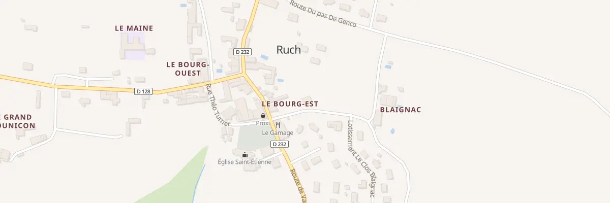 Plan du 65 Rte de Rameyre à Ruch