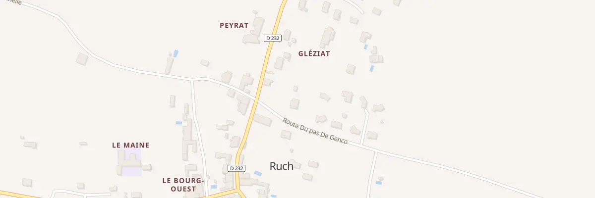 Plan du 79 Rte du Pas de Gencot à Ruch
