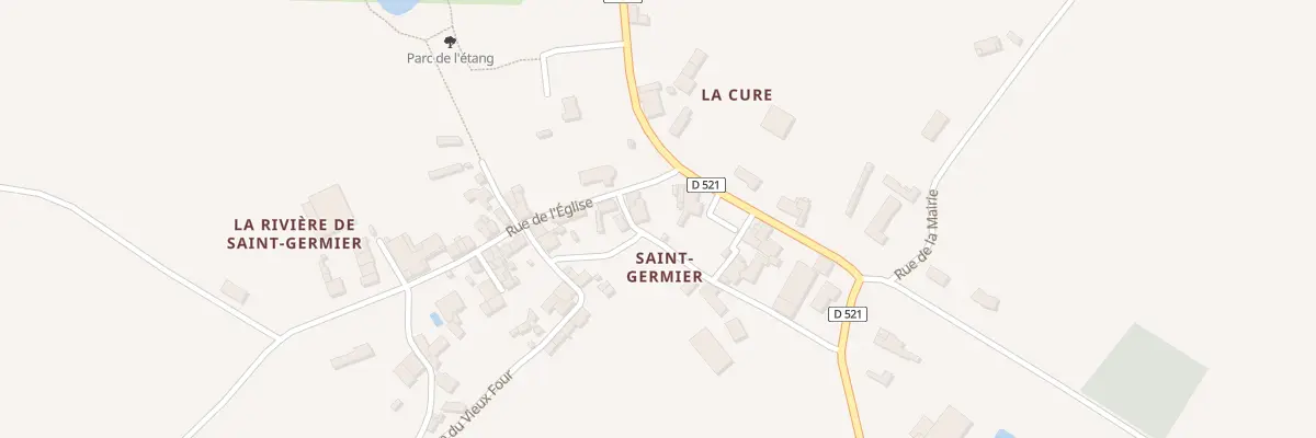 Plan du 1 Rue du Presbytère à Saint-Germier