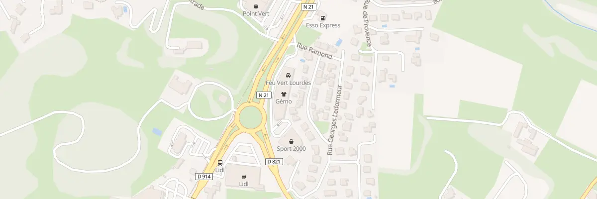 Plan du 16 Rue Cte Henri Russel à Lourdes