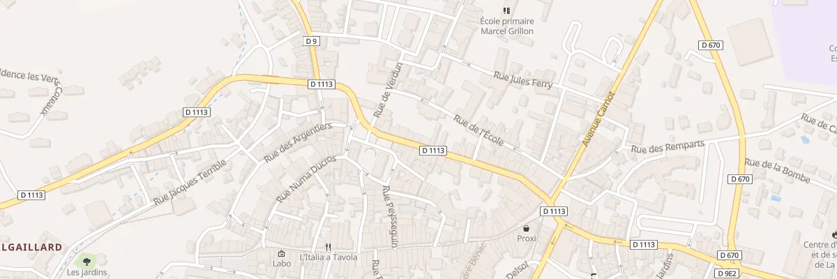 Plan du 47 Rue Gambetta à La Réole