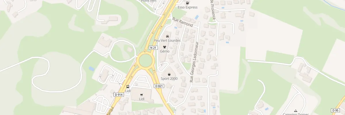 Plan du 20 Rue Cte Henri Russel à Lourdes