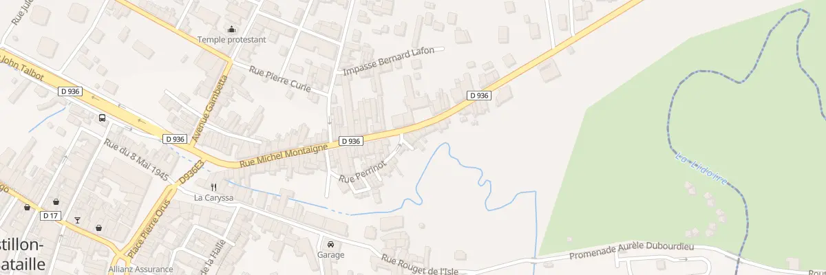 Plan du 74 Rue Michel Montaigne à Castillon-la-Bataille