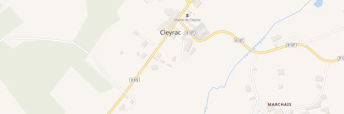 Plan du 5051 Le Bourg Sud à Cleyrac