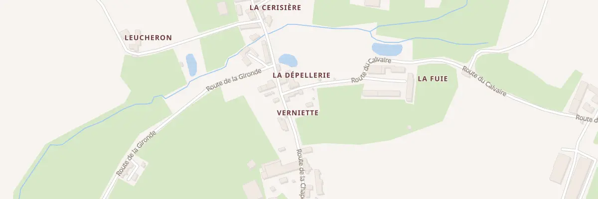 Plan de Rte de la Chapelle à Conlie