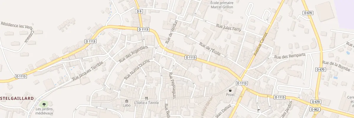 Plan du 48 Rue Gambetta à La Réole