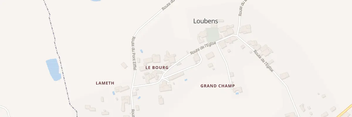 Plan du 22 Le Bourg à Loubens