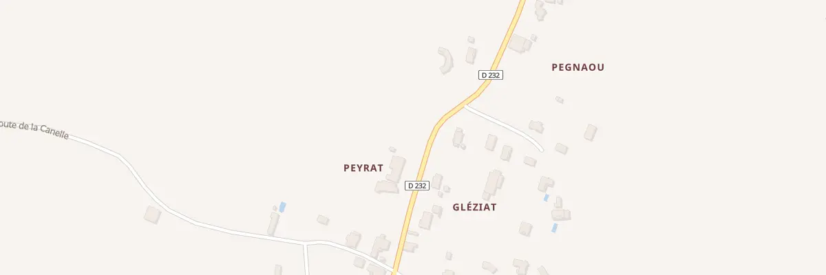 Plan du 5 Peyrat à Ruch