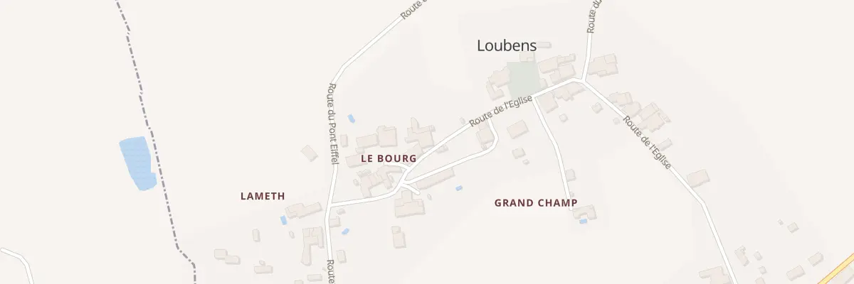 Plan du 20 Le Bourg à Loubens