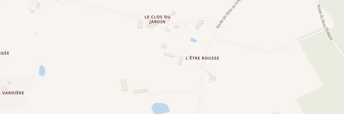 Plan du 395 Rte de l’Etre au Coq à La Lande-de-Goult
