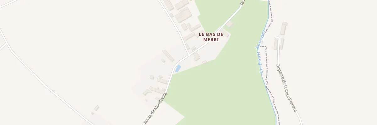 Plan du 2 Rte de Mandeville à Merri
