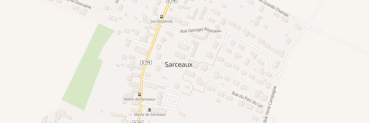 Plan de la Rue Georges Rousseau à Sarceaux