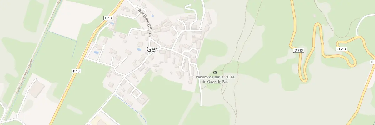 Plan du 1A Imp du Puits à Ger