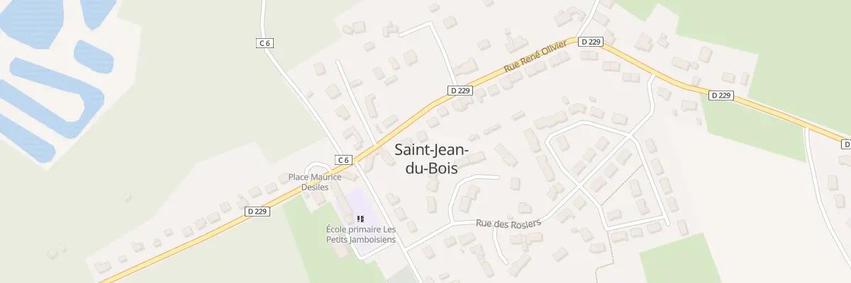 Plan du 2 Rue René Olivier à Saint-Jean-du-Bois
