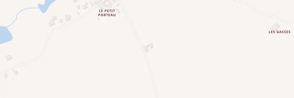 Plan du 18 Le Porteau à Vasles