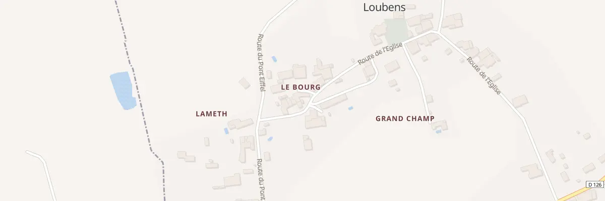 Plan du 32 Le Bourg à Loubens