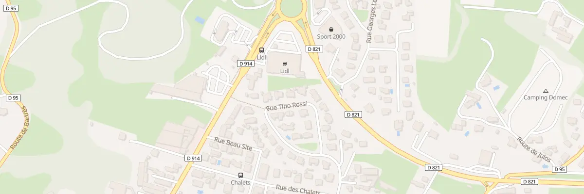 Plan du 16 Rue Tino Rossi à Lourdes