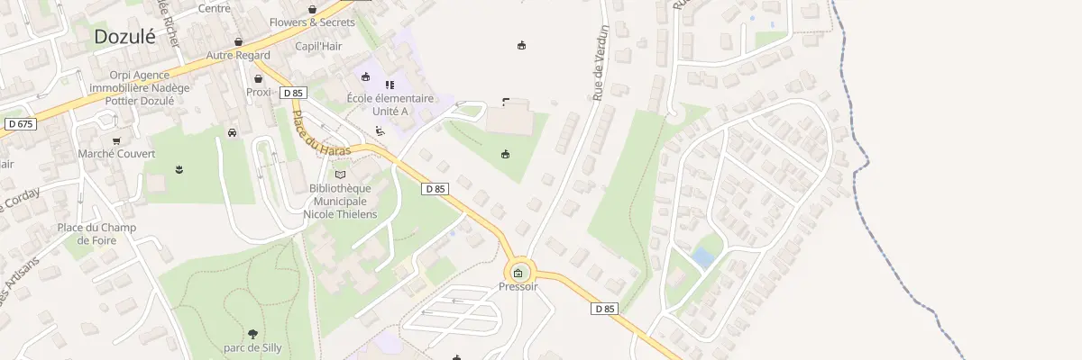 Plan du 23 Rue de Verdun à Dozulé